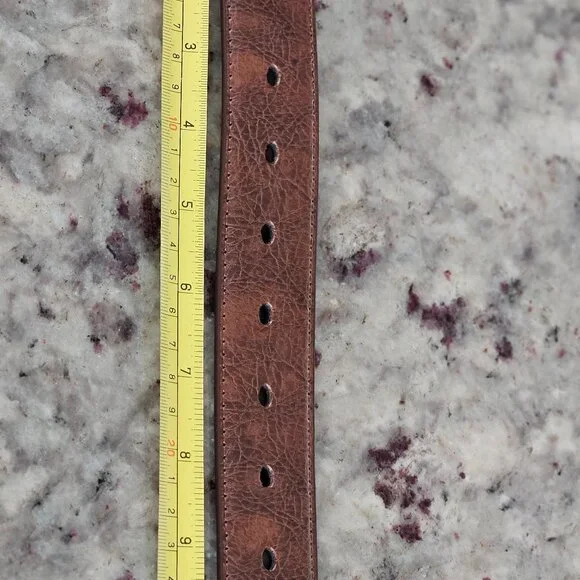 Brown Kermisant Leather Belt Classic design size 50 - Picture 5 of 12